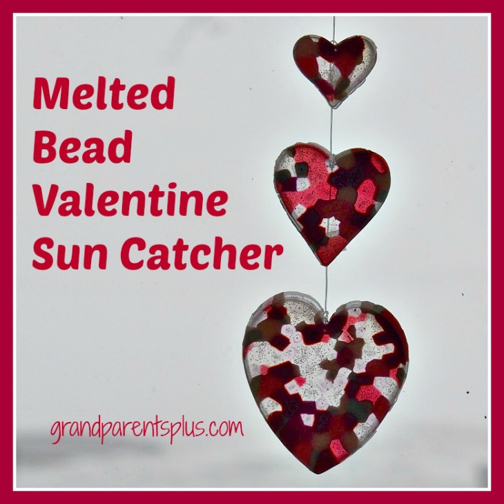 Melted Bead Valentine Sun Catcher 